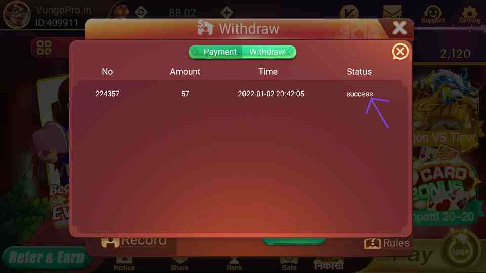 New Rummy Star Apk Payment Proof